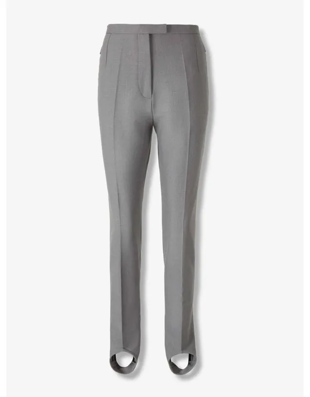 Straight Wool Pants