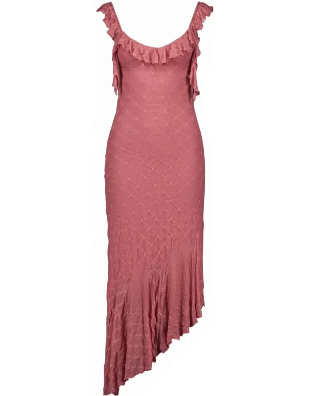 Crinkled Jersey Dress