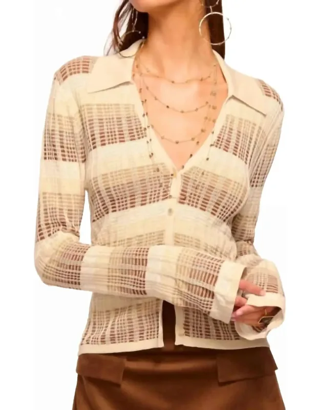Plaid Cardigan