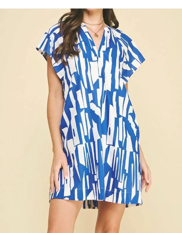 Geo Print Dress