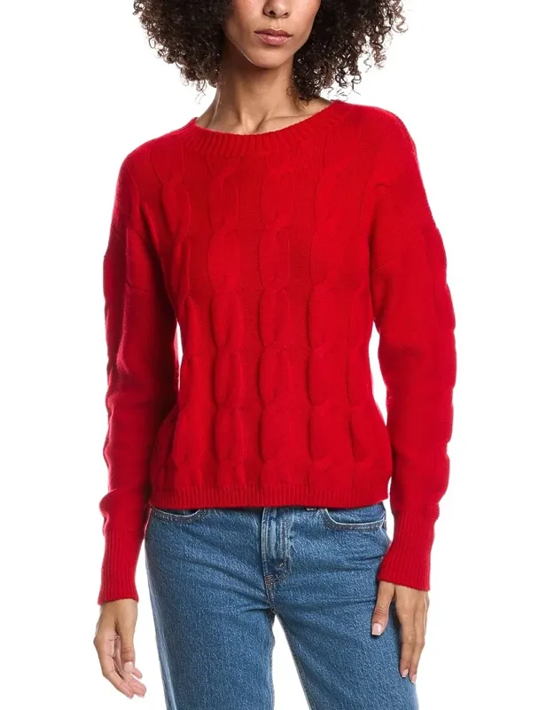 Crop Cable Wool & Cashmere-blend Sweater