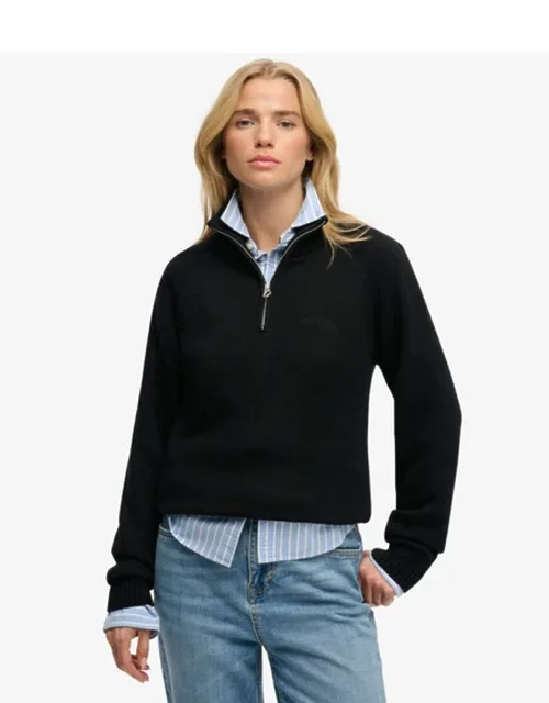 Essential Half Zip Knit Jumper