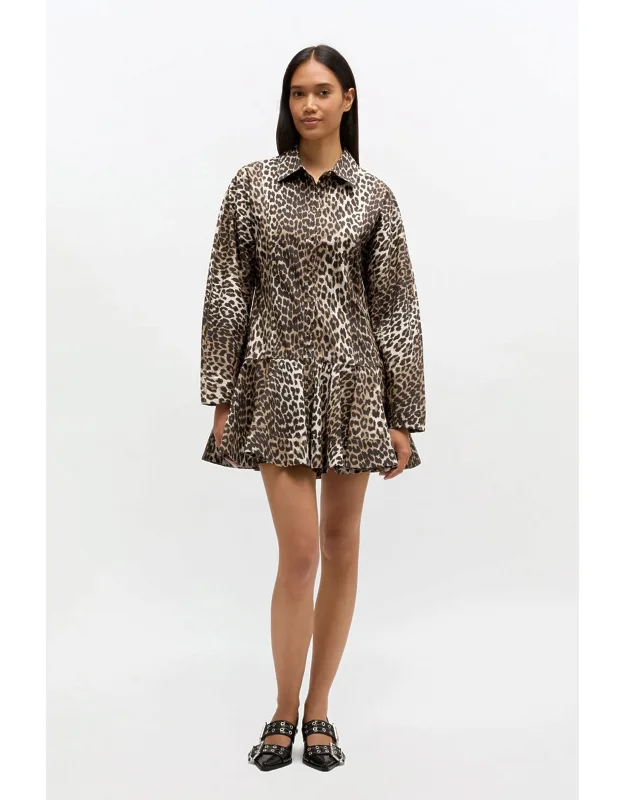 Leopard Shirt Dress
