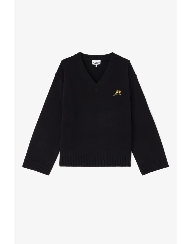 Wool Mix V-neck Jumper