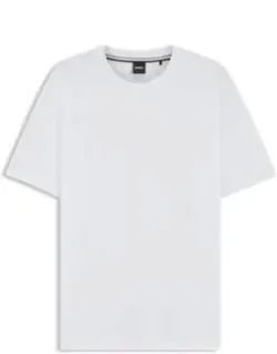 Cotton-jersey Regular-fit T-shirt With Ribbed Collar