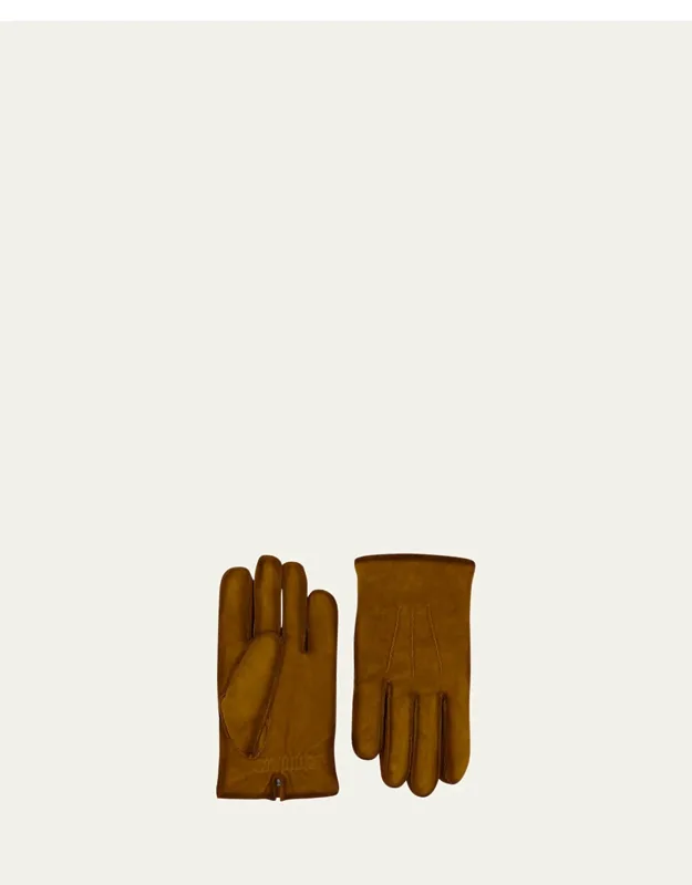 Suede Cashmere-lined Gloves