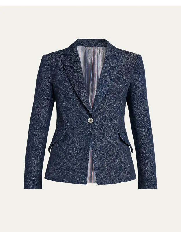 Paisley-print Blazer