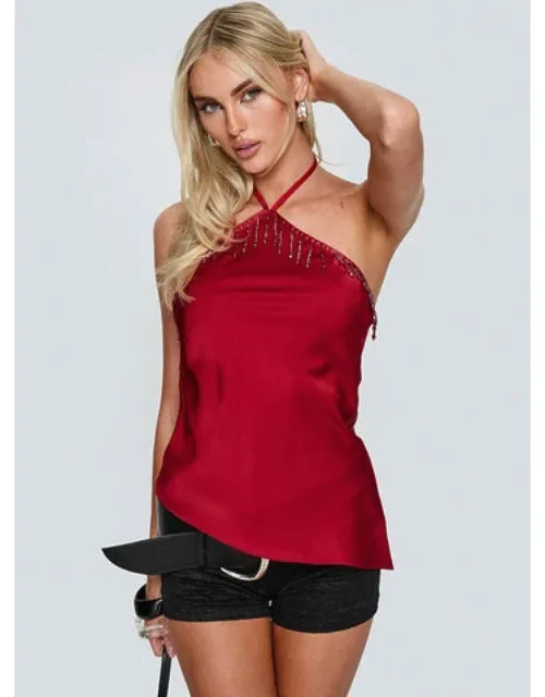 Bead Detail Arrowneck Top