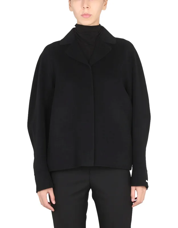 Short Coat With Notched Lapels