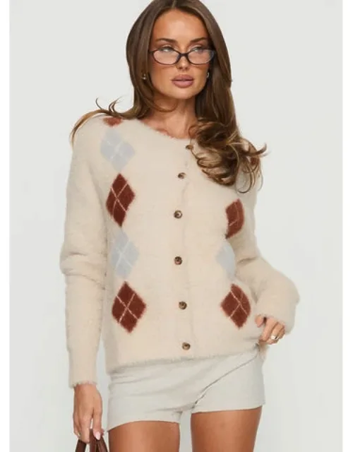 Argyle Knit Cardigan