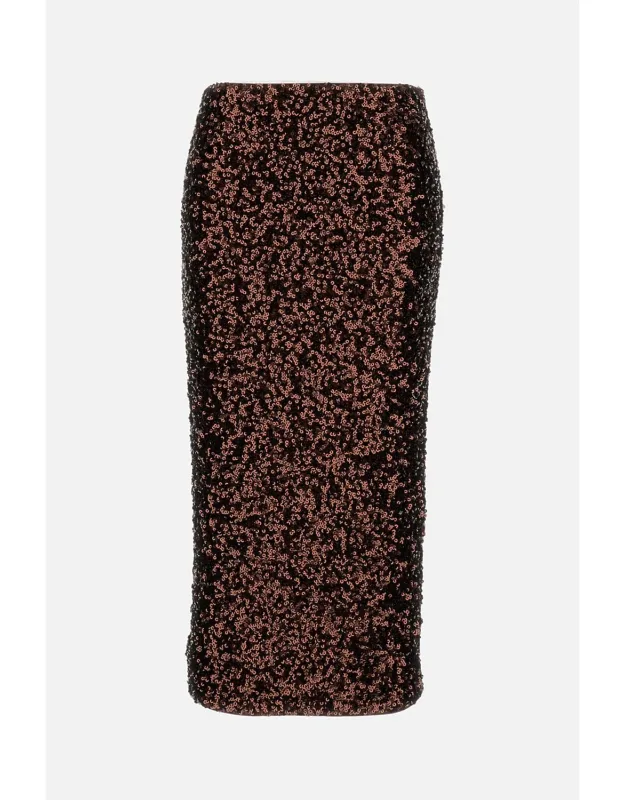 Pencil Skirt With Sequins