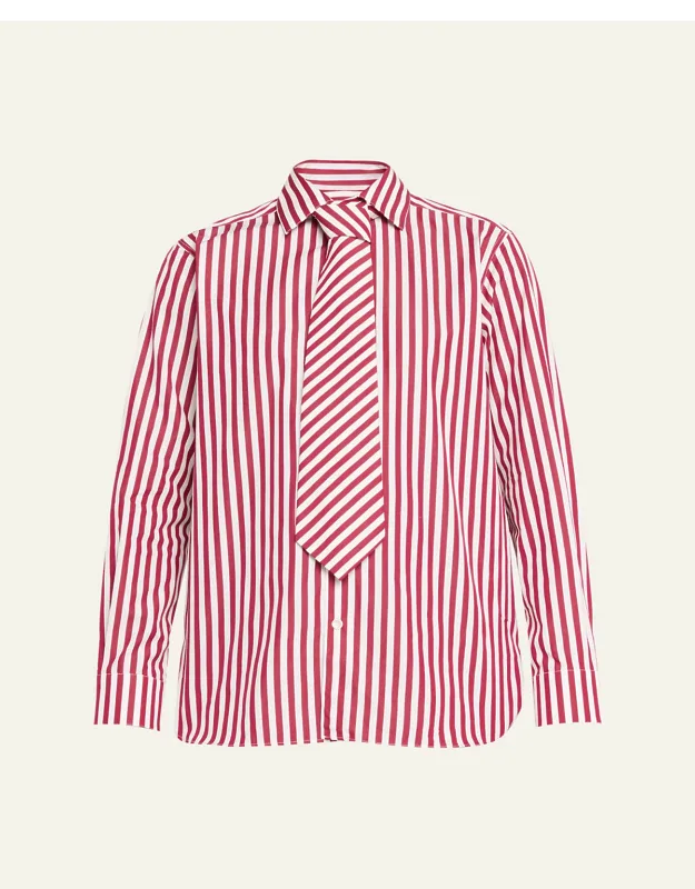Striped Button-down Shirt