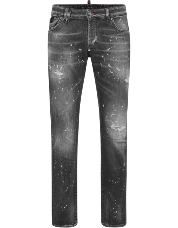 5-pocket Super Straight Cut Jeans
