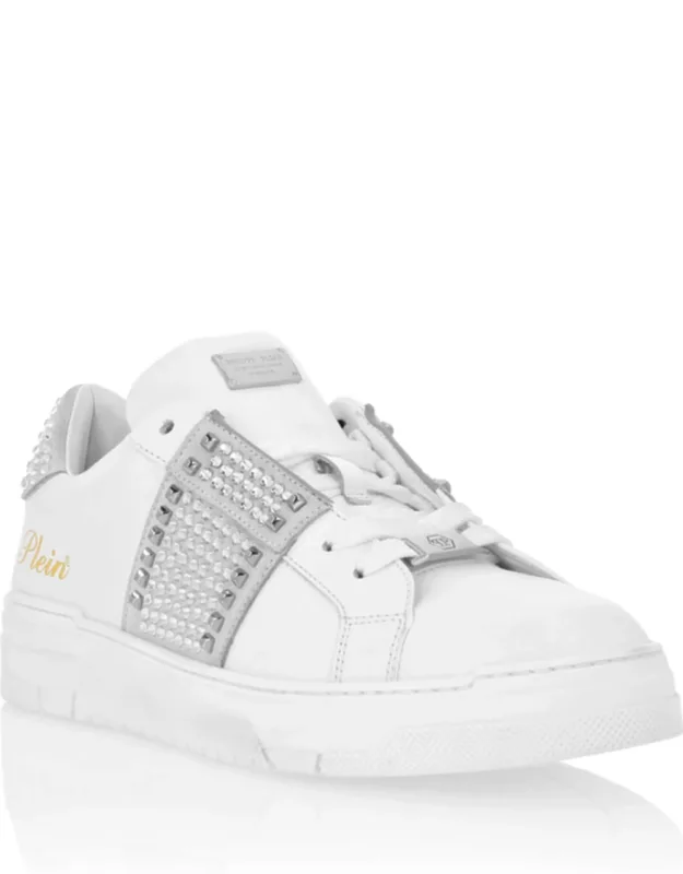 Low Top Sneakers With Nappa Upper And Suede Details