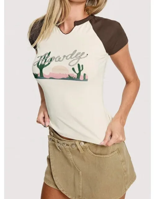Howdy Cowgirl Graphic Top