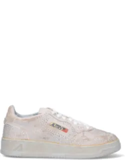 Autry "dallas" Low-top Sneakers In Suede Leather With Rubber Sole