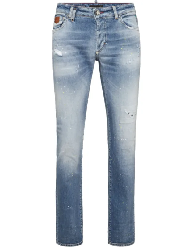 5-pocket Super Straight Cut Jeans
