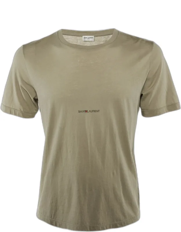 Logo Printed Cotton Crew Neck T-shirt