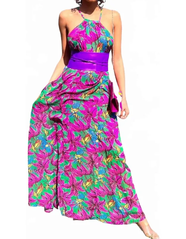 Sibella Maxi Chiffon Dress