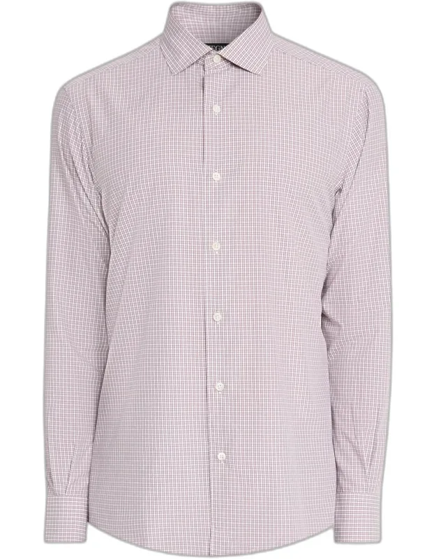 Petite Plaid Cotton Classic-fit Sport Shirt