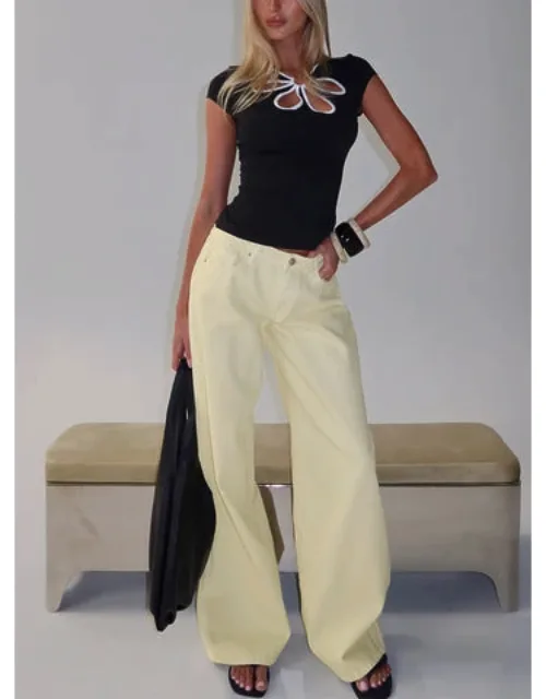 Ramos Low Rise Wide Leg Jeans