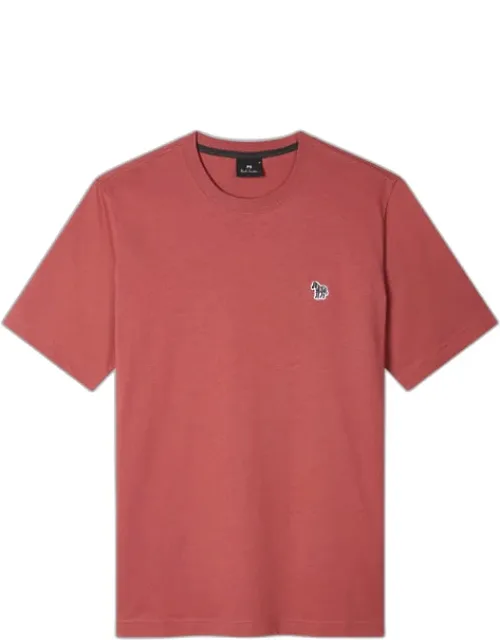 Soft Pink Organic Cotton Zebra Logo T-shirt