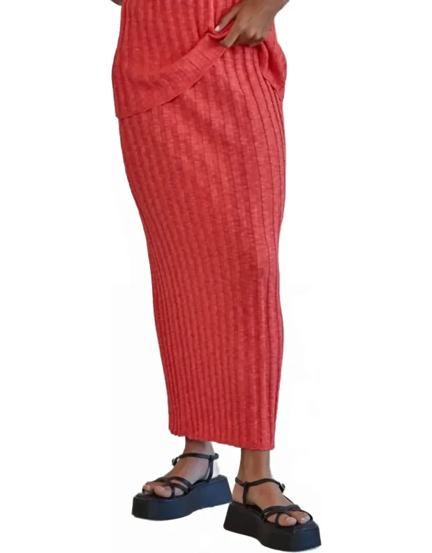 Knit Midi Skirt