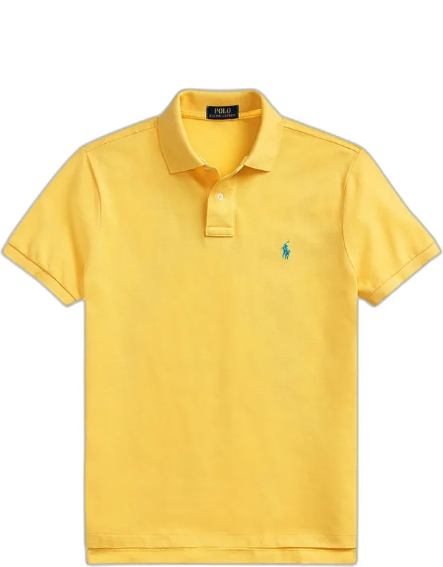 Custom Slim Fit Mesh Polo Shirt