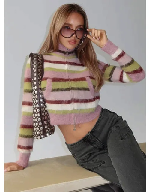 Zip Through Knit Jumper