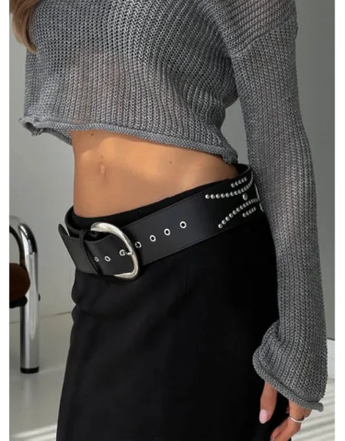 Jordynne Studded Faux Leather Belt