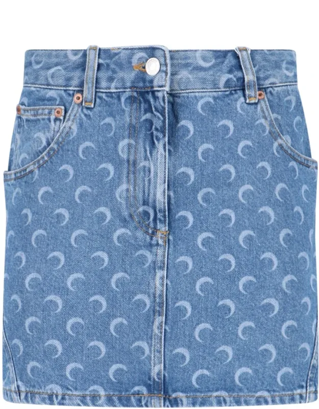 Denim Mini Skirt