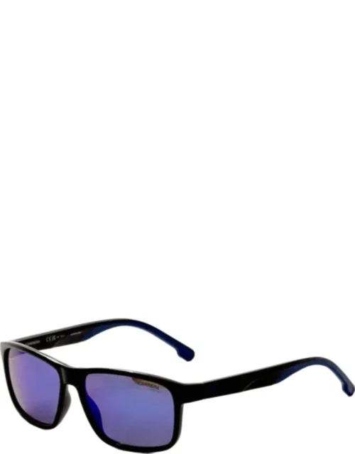 Carrera Black Blue 54mm Sunglasses With Dimensions 54mm X 14mm X 135mm And Plastic Frame