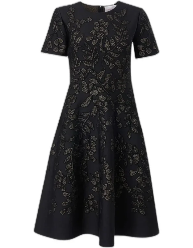Jacquard Midi Dress