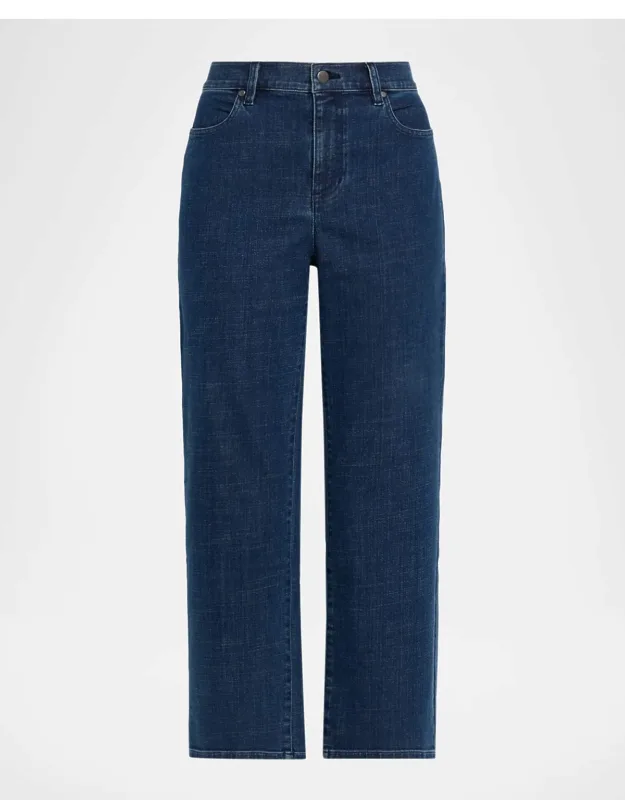 Straight-leg Stretch Denim Jeans