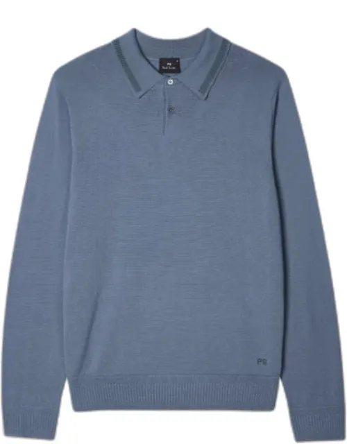 Merino Wool Knitted Polo Shirt