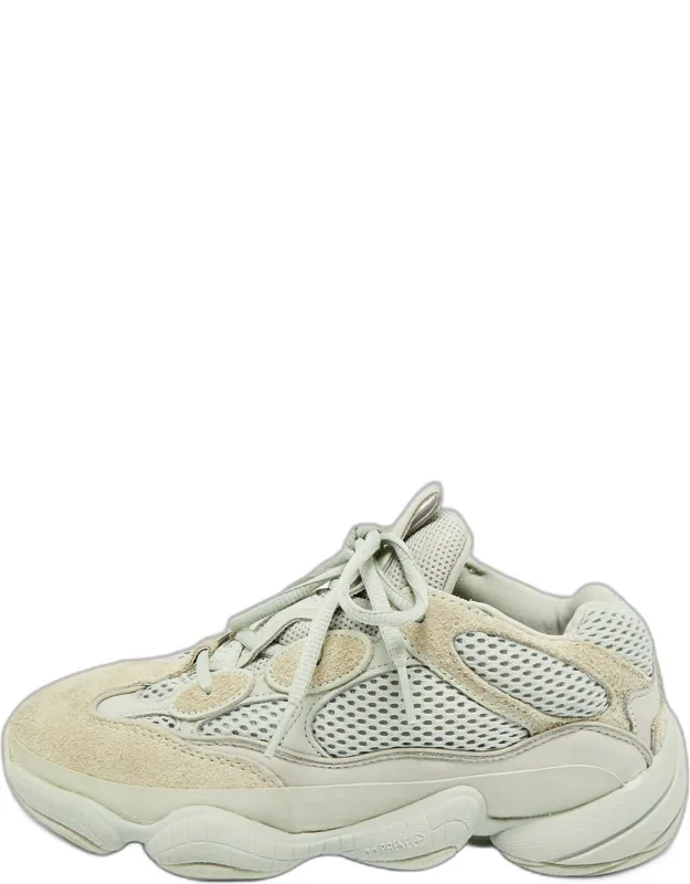 Leather And Mesh 500 Salt Sneakers