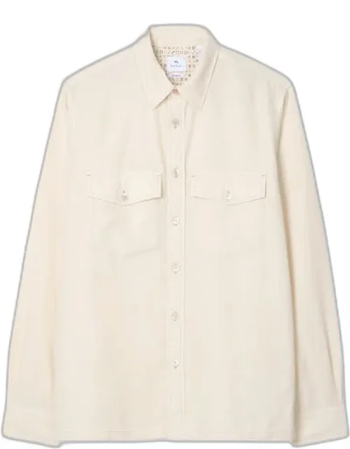 Lyocell-cotton Patch-pocket Shirt