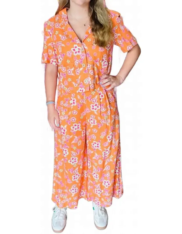 Floral Wide Leg Pants