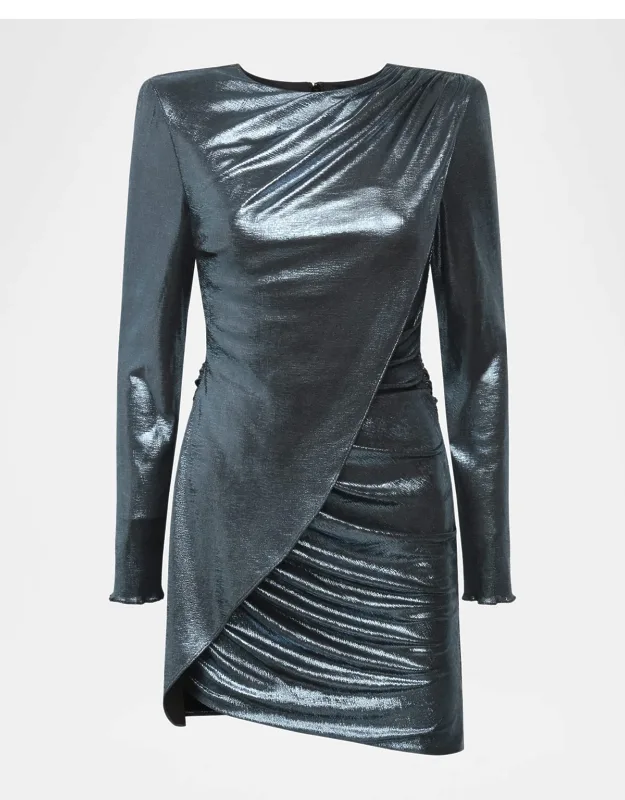 Wrap-front Mini Dress