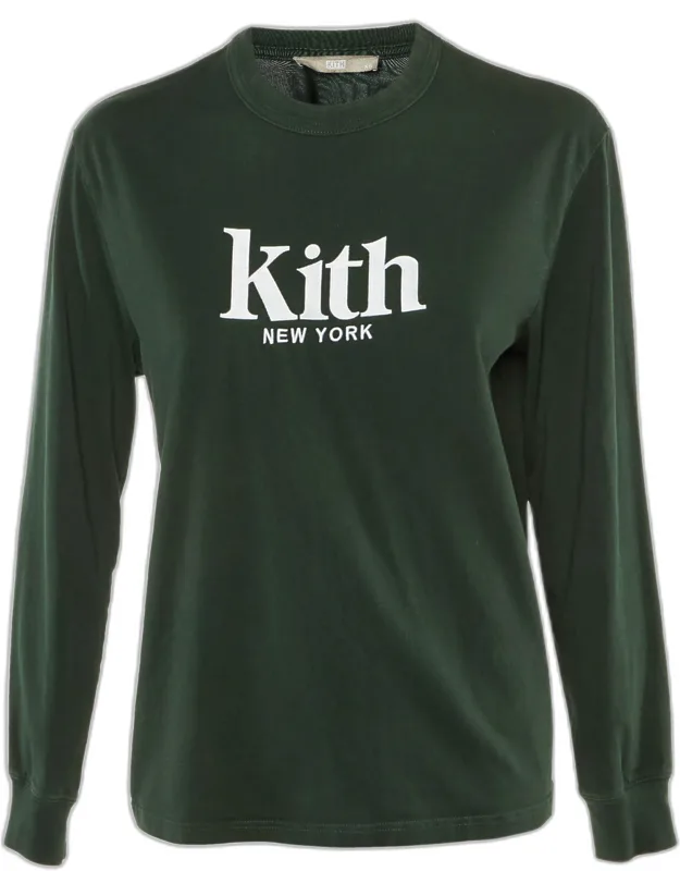Logo Embroidered Cotton Long Sleeve T-shirt