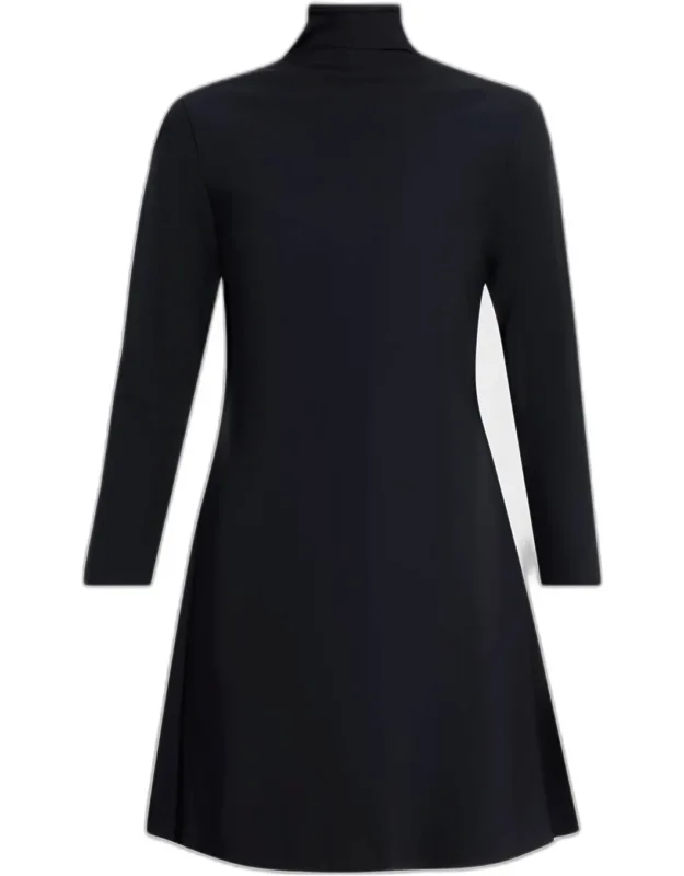 Yakat Long Sleeve High-neck Short Dress