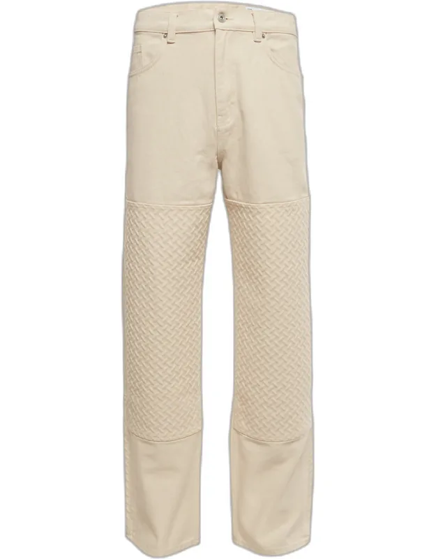 Textured Denim Jeans