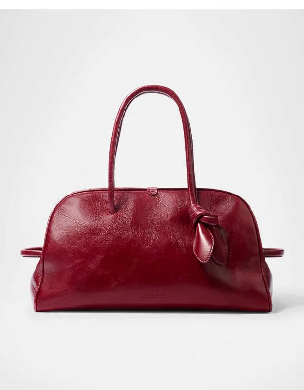 Leather Top Handle Bowling Bag