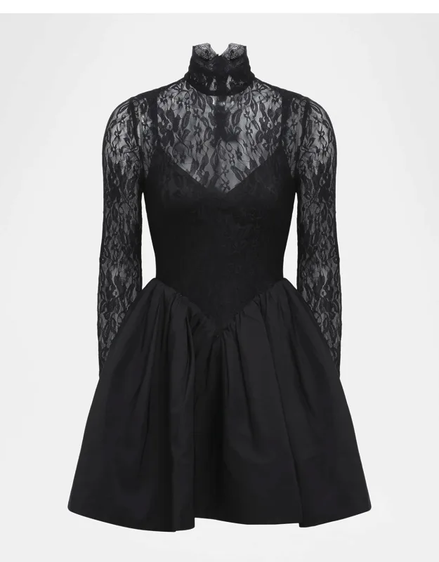 Lace Mini Bubble Dress