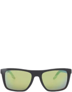 Mainsail Green Mirror Polarized Polycarbonate Square Sunglasses