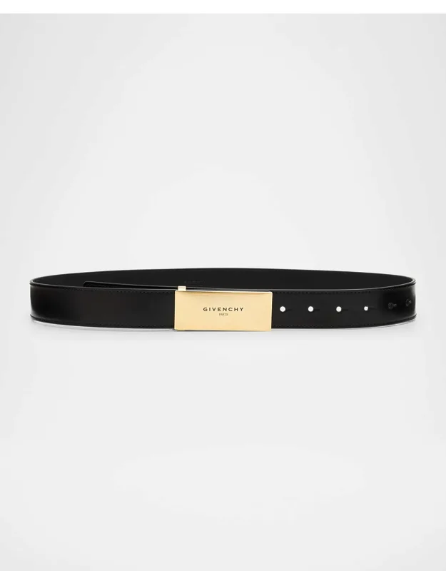 Label Belt In Box Leather