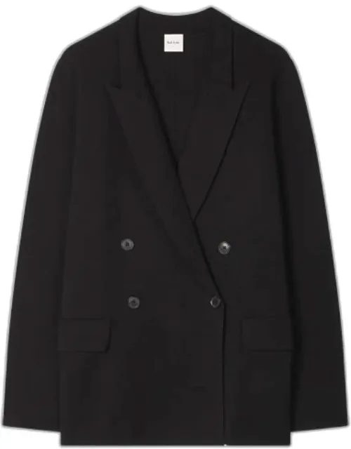Milano Knit Double-breasted Blazer