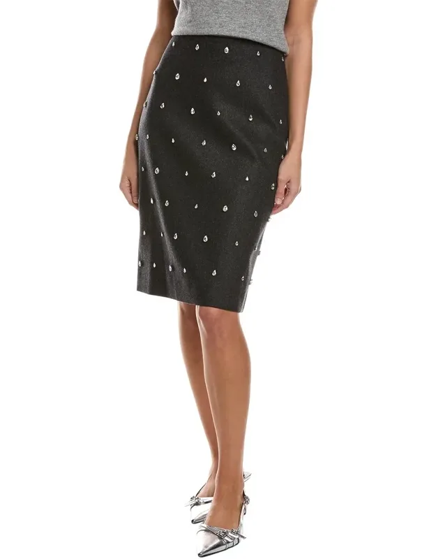 Opal Wool & Cashmere-blend Pencil Skirt