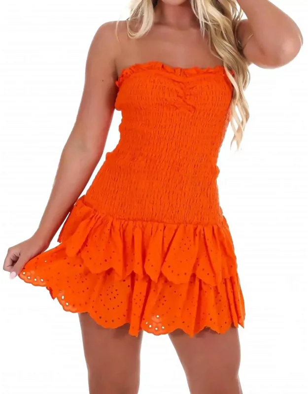 Team Sport Ruffle Mini Dress