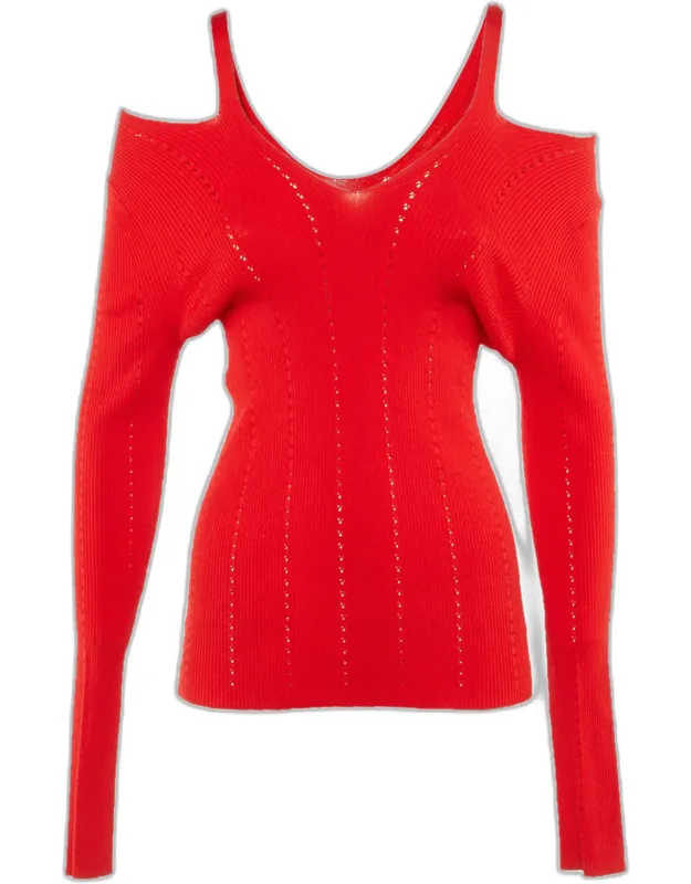 Knit Cold Shoulder Top